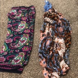 Two Vera Bradley Scarves